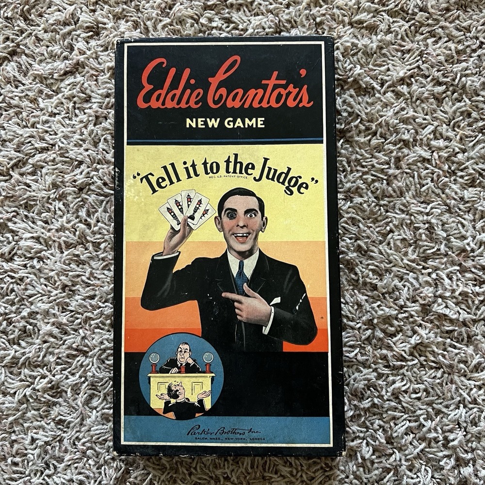Eddie Cantor's "Tell It To The Judge" Game Parker Bros INCOMPLETE-For Parts Only